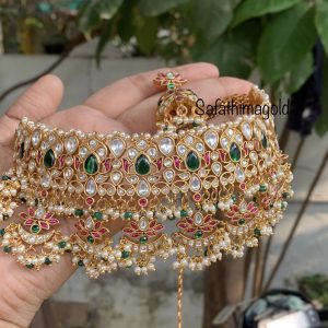 Jadau Collection Kundan Stone Choker Product Code fgc990