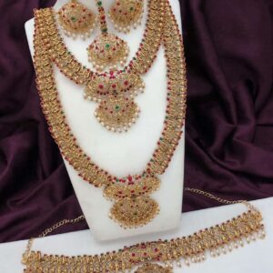 matt finish haram necklace combo set