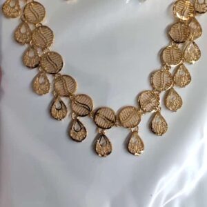 premium quality dubai design forming gold plated necklace set. product code sgc140