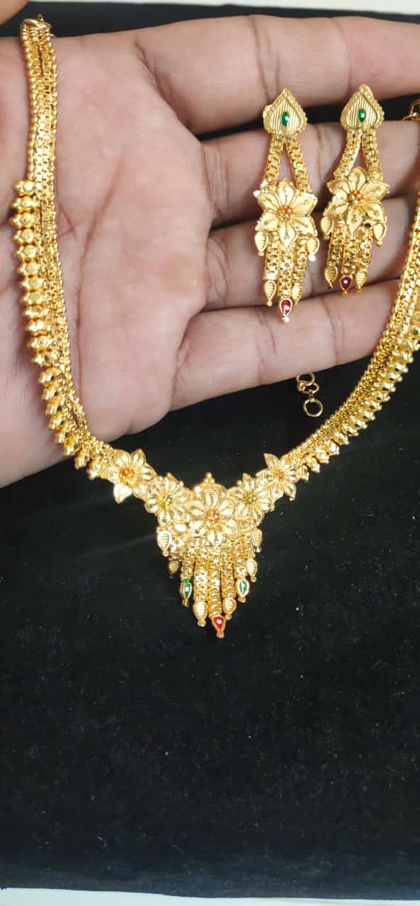 premium quality gold plated necklace