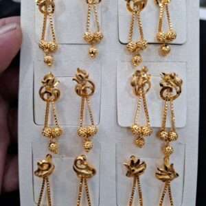 gold plated forming earrings