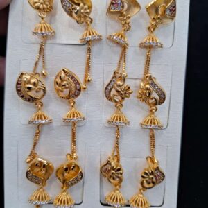 gold plated forming zerkon stones fancy hanging kammal